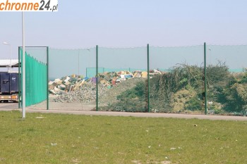 Wysypisko - zabezpieczenie wysypiska śmieci przed wiatrem 